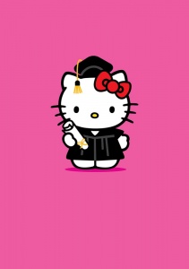 Hello Kitty Graduation - Greeting Card